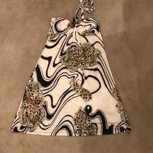 NWT never worn animal print halter dress size L